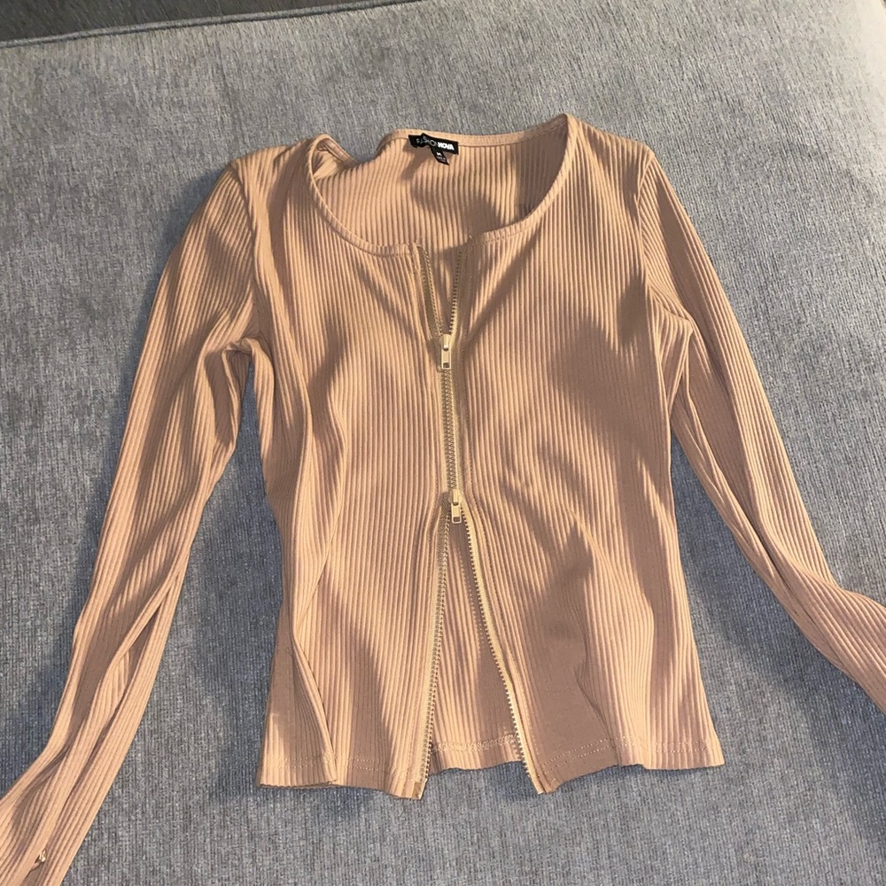 Fashionnova Zip Up Top